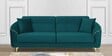 Victoria Velvet 3 Seater Sofa In Teal Colour