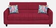 Winston Fabric 3 Seater Sofa In Maroon Colour