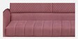 Winston Fabric 3 Seater Sofa In Onion Pink Colour