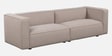 Arthea Boucle Mink 2 Seater Sofa In Beige Colour