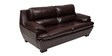Arthur Leatherette 3 Seater Sofa in Dark Brown Colour