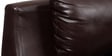 Arthur Leatherette 3 Seater Sofa in Dark Brown Colour