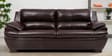 Arthur Leatherette 3 Seater Sofa in Dark Brown Colour