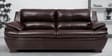 Arthur Leatherette 3 Seater Sofa in Dark Brown Colour