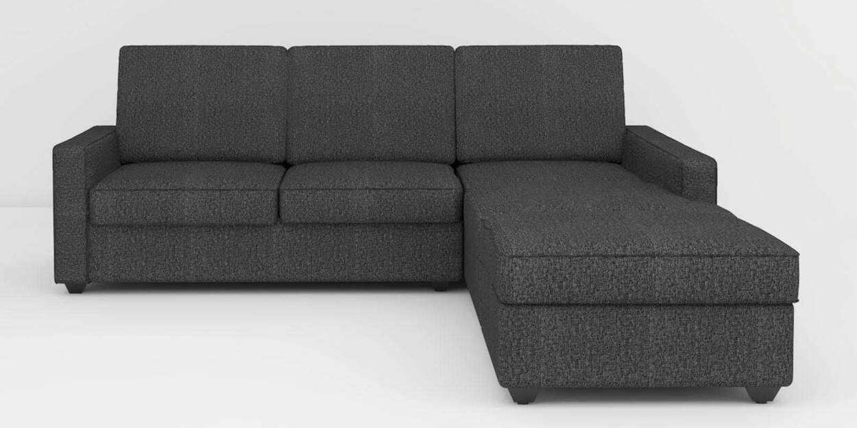 Buy Aristo 4 Seater LHS Sectional Sofa With Ottoman In Ash Grey Colour at 29 OFF by Trevi