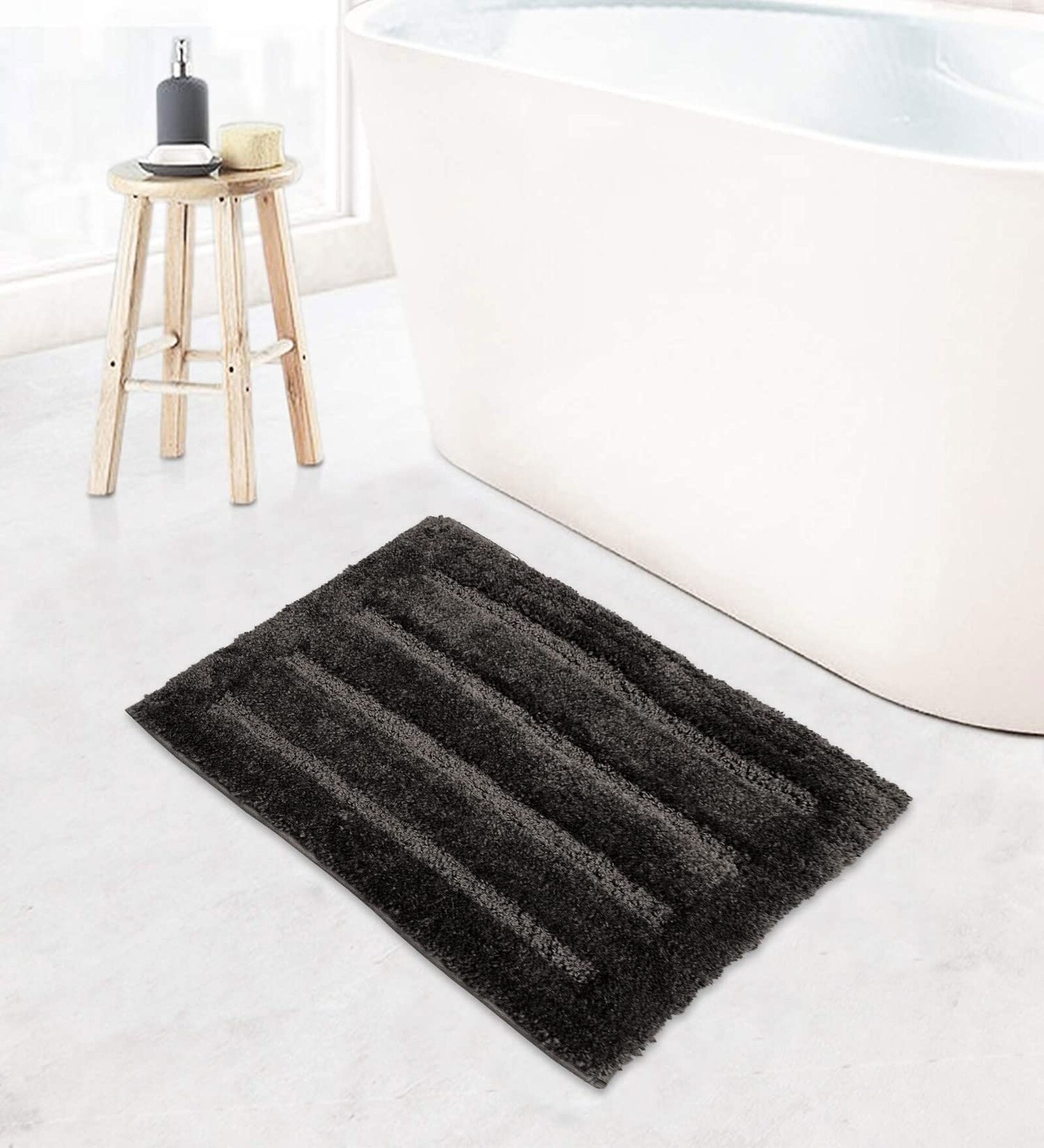 Arabic Coffee Microfibre 18x30 Inches Absorbent Bath Mat