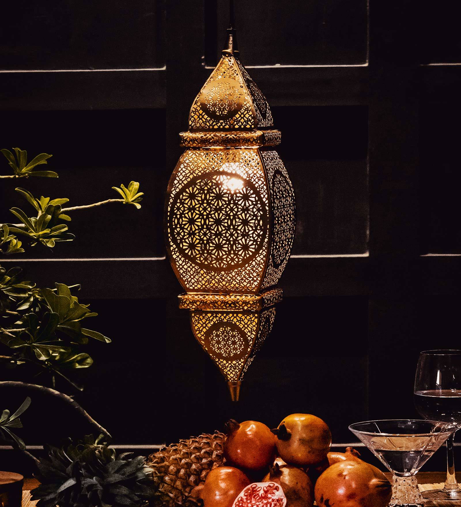 Vulcan Arabic Gold Iron Hanging Light