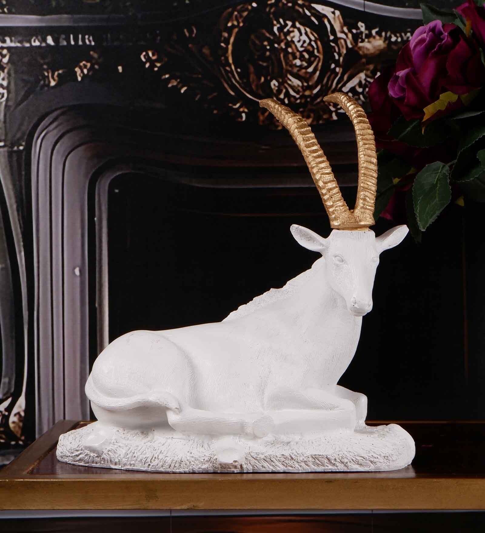 Buy Arctic Deer White Polyresin Figurine at 44 OFF by The White Ink