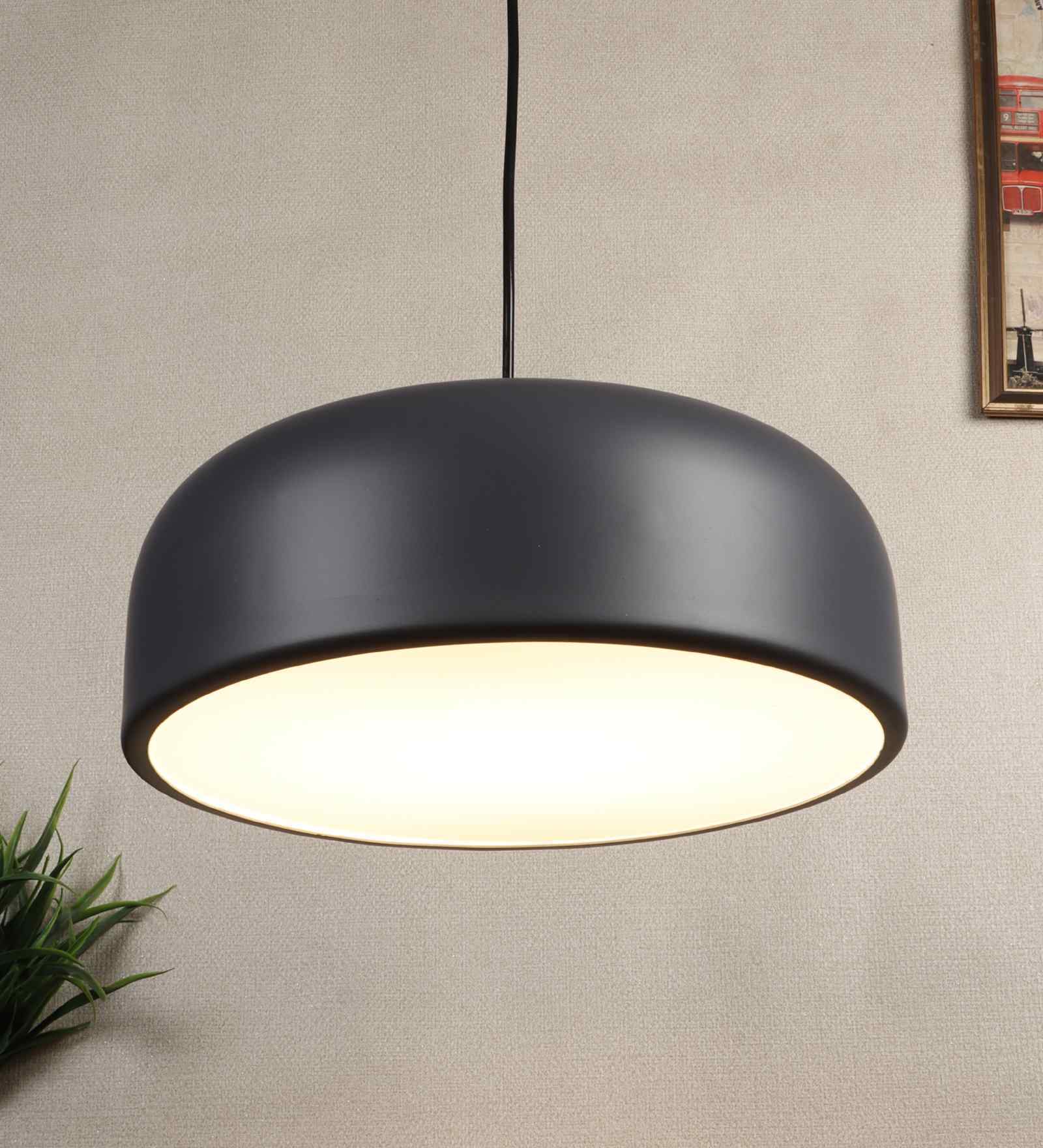 Aria Grey Iron Hanging Light | E27 holder | without Bulb | Eliante