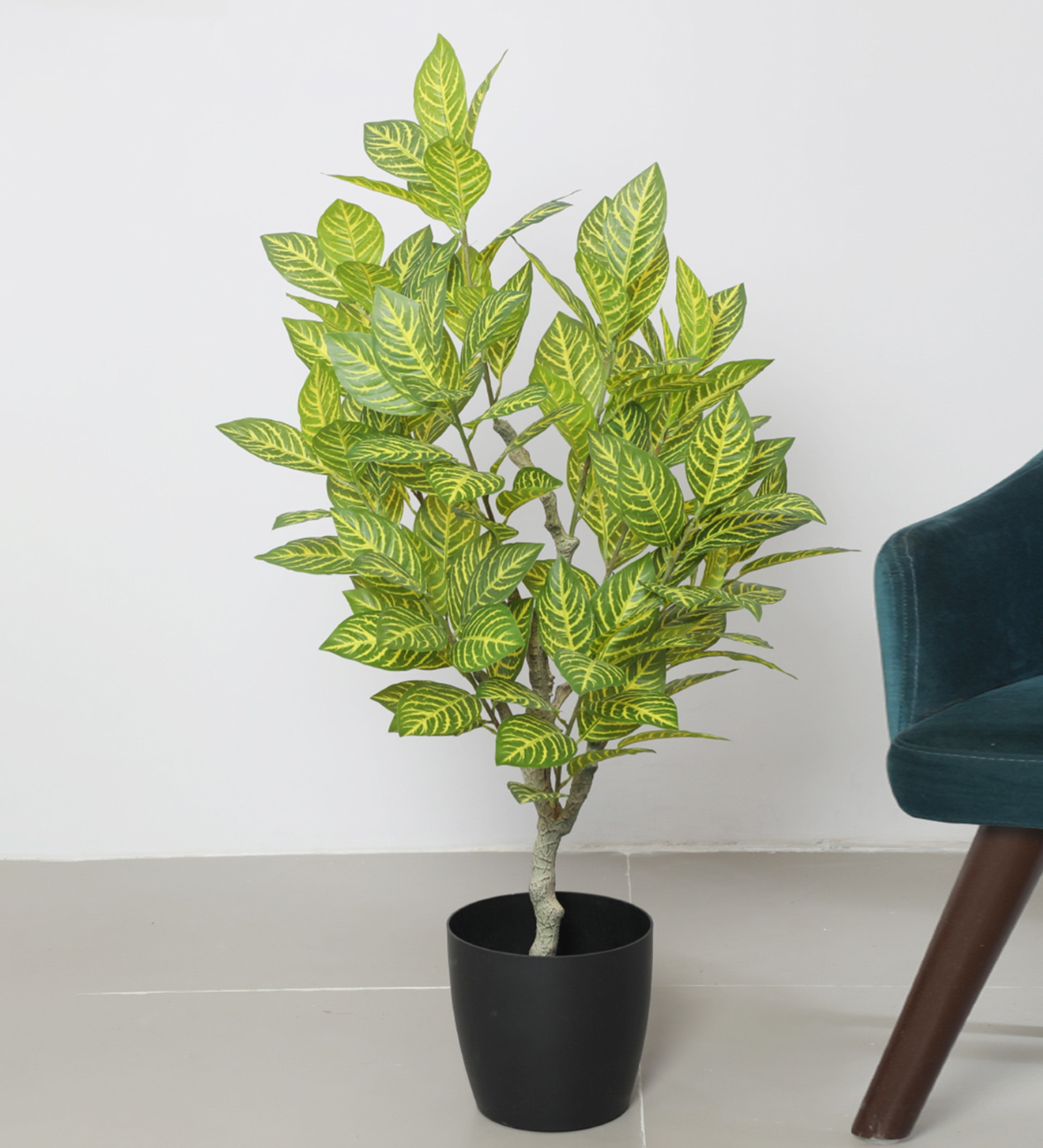 4.Ft Artificial Croton Plants with Pot