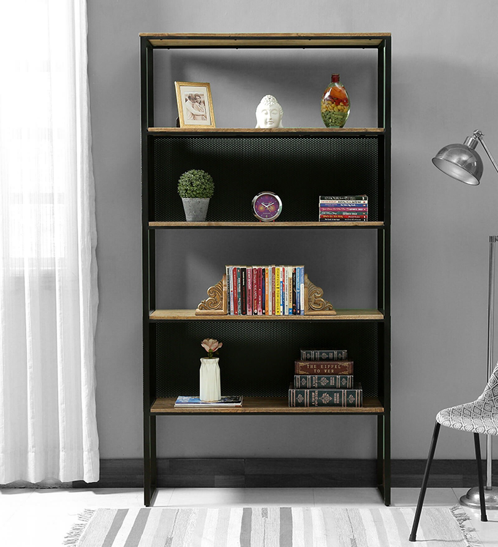 Buy Ariella Solid Wood Book Shelve In Natural Finish at 34% OFF by ...