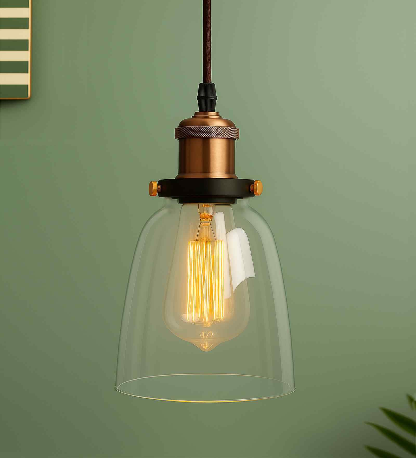 Arikara Transparent Glass Hanging Light