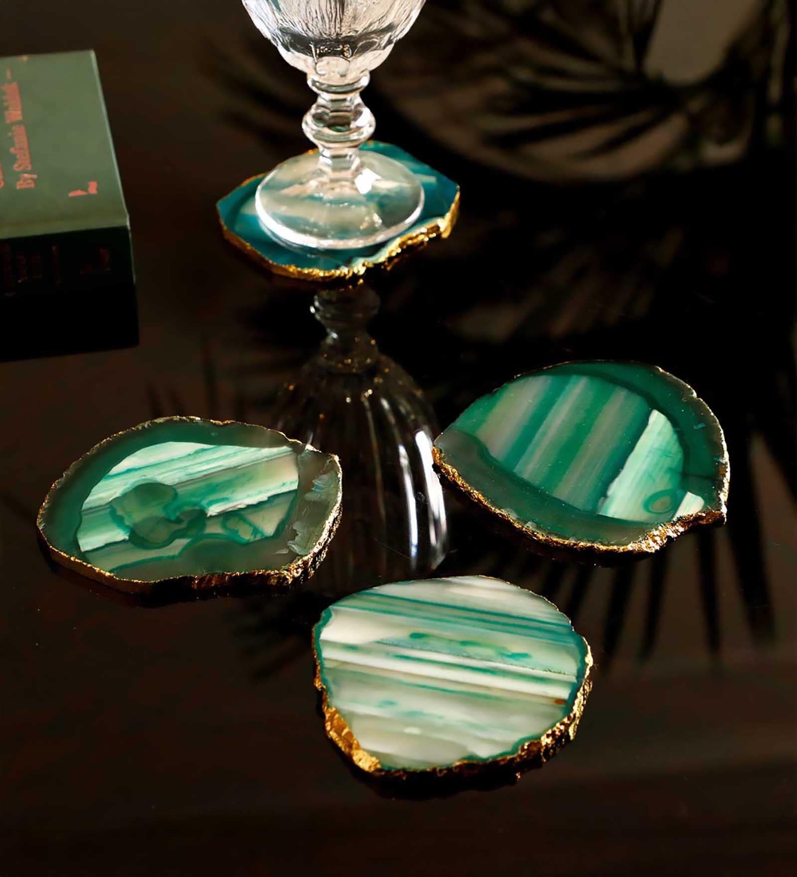 Arise Agate Coaster Set Of 4