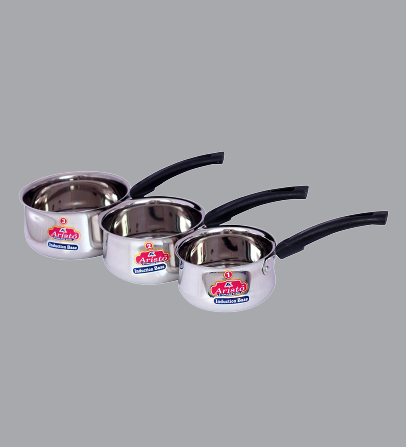 Induction Bottom Stainless Steel Sauce Pans