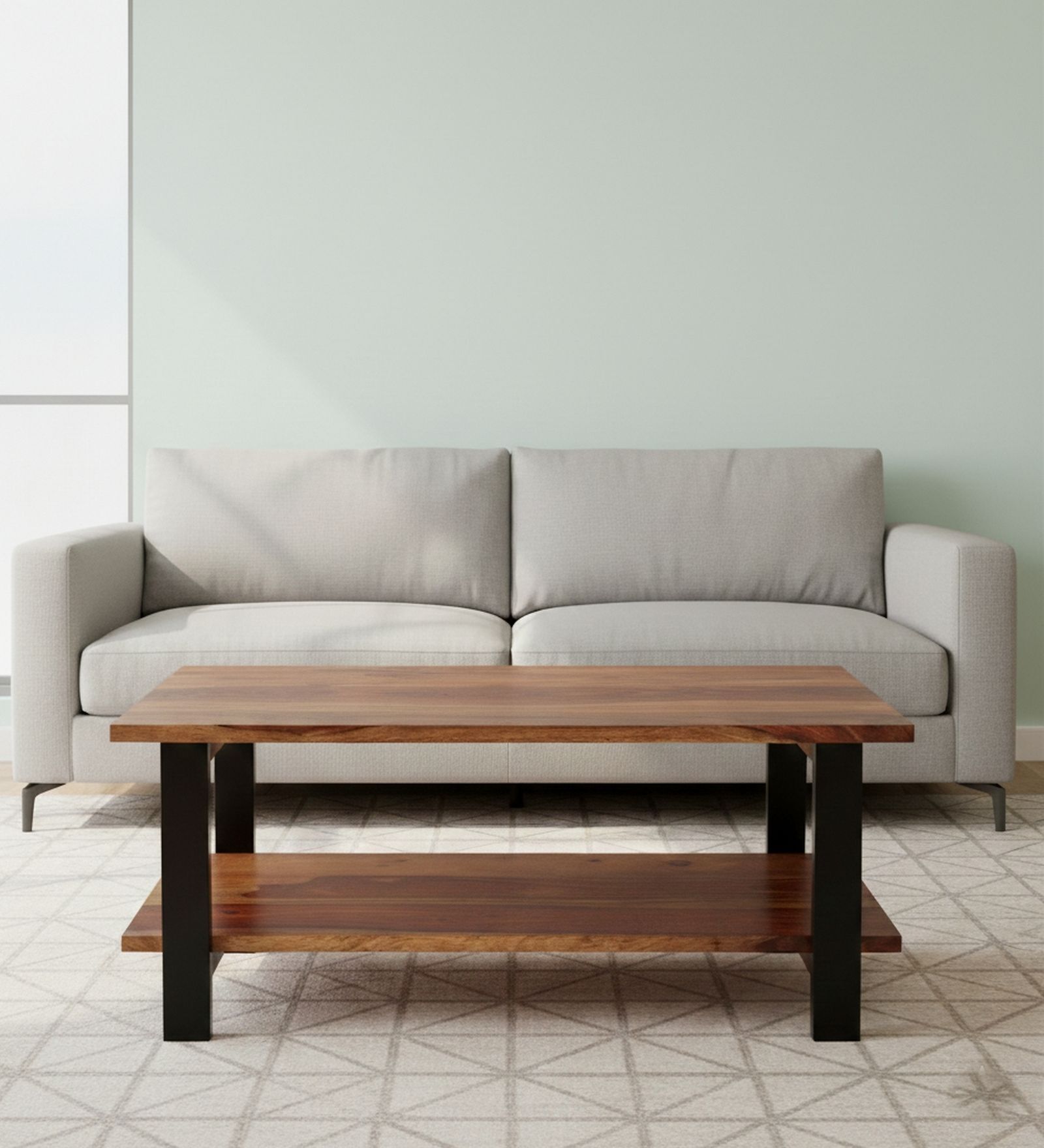 Aroda Coffee Table In Natural Teak Finish