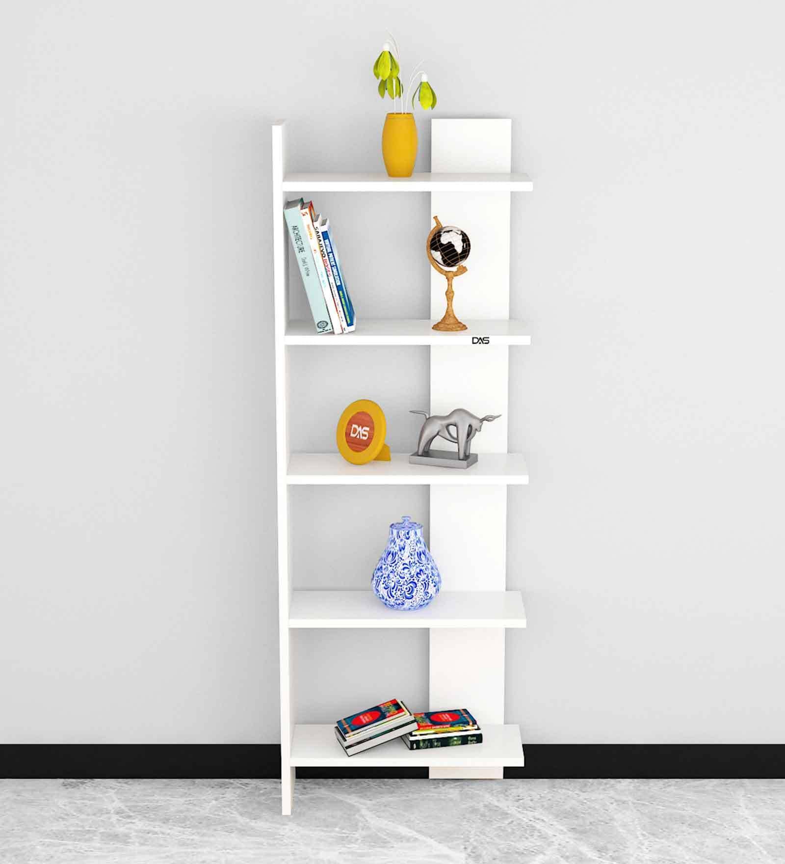 Aroma Floor Standing 5 Shelves Frosty White Finish