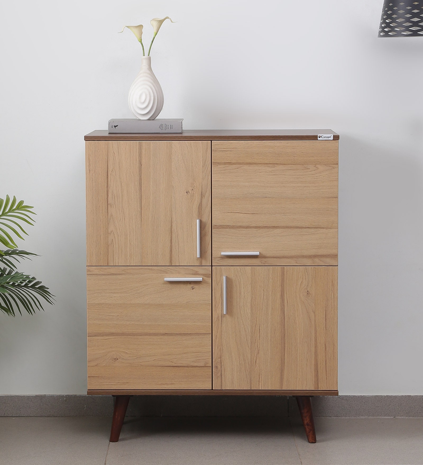 Arrive Cabinet in Columbian Wallnut & Brentwood Teak Finish
