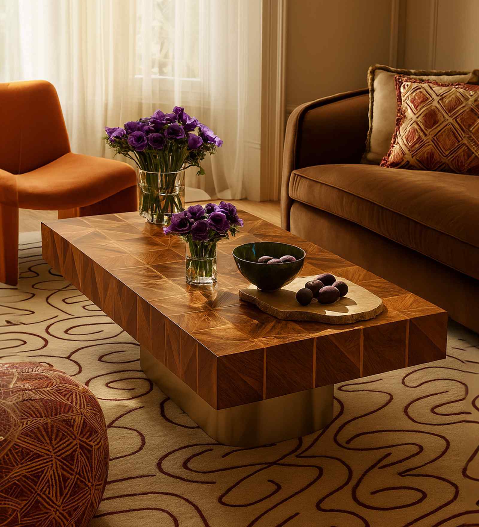 Arrow Coffee Table In New Teak Dark Finish Arrow Coffee Table In New Teak Dark Finish