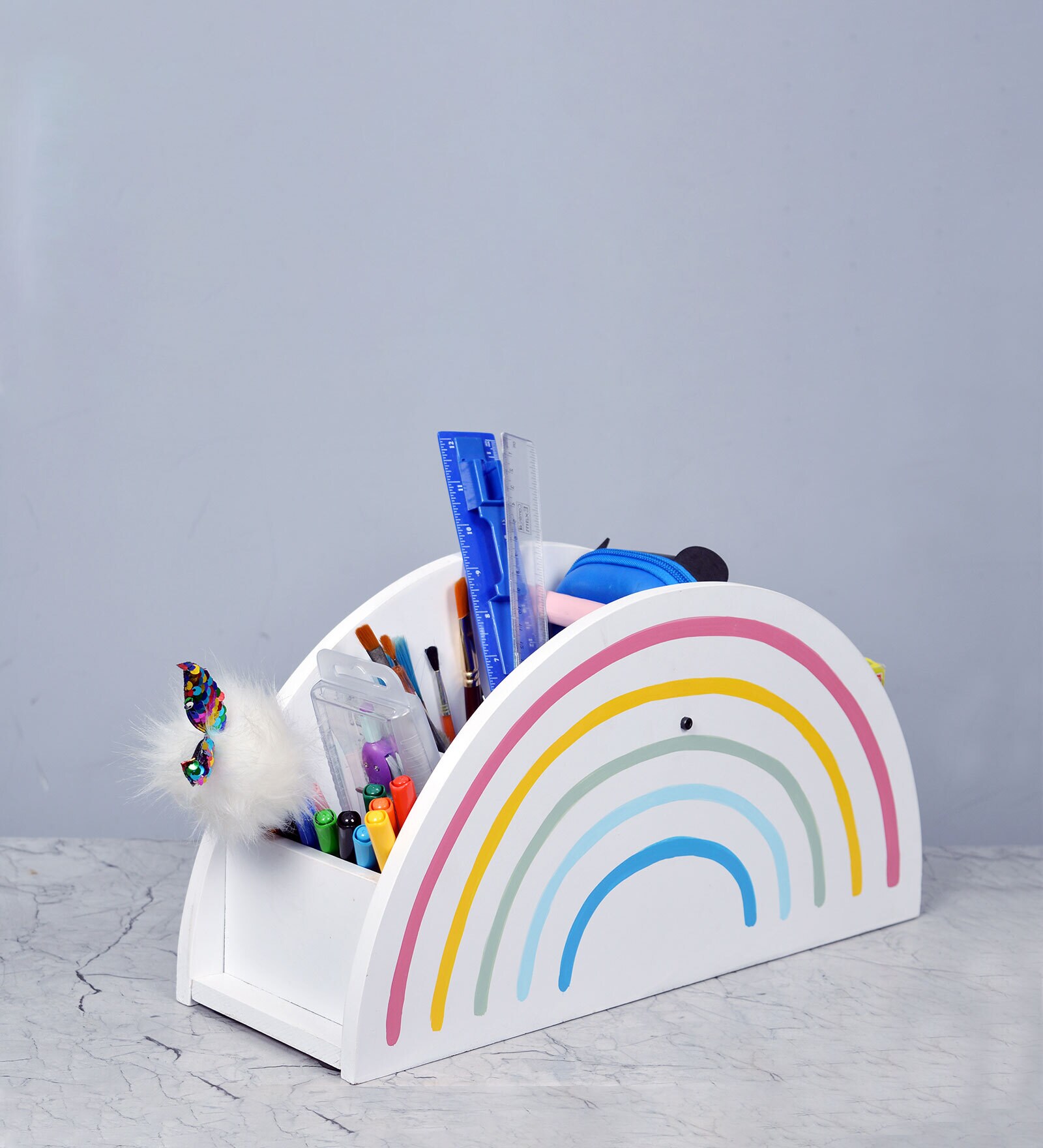 Art Kids Bookshelf in Rainbow Theme Finish