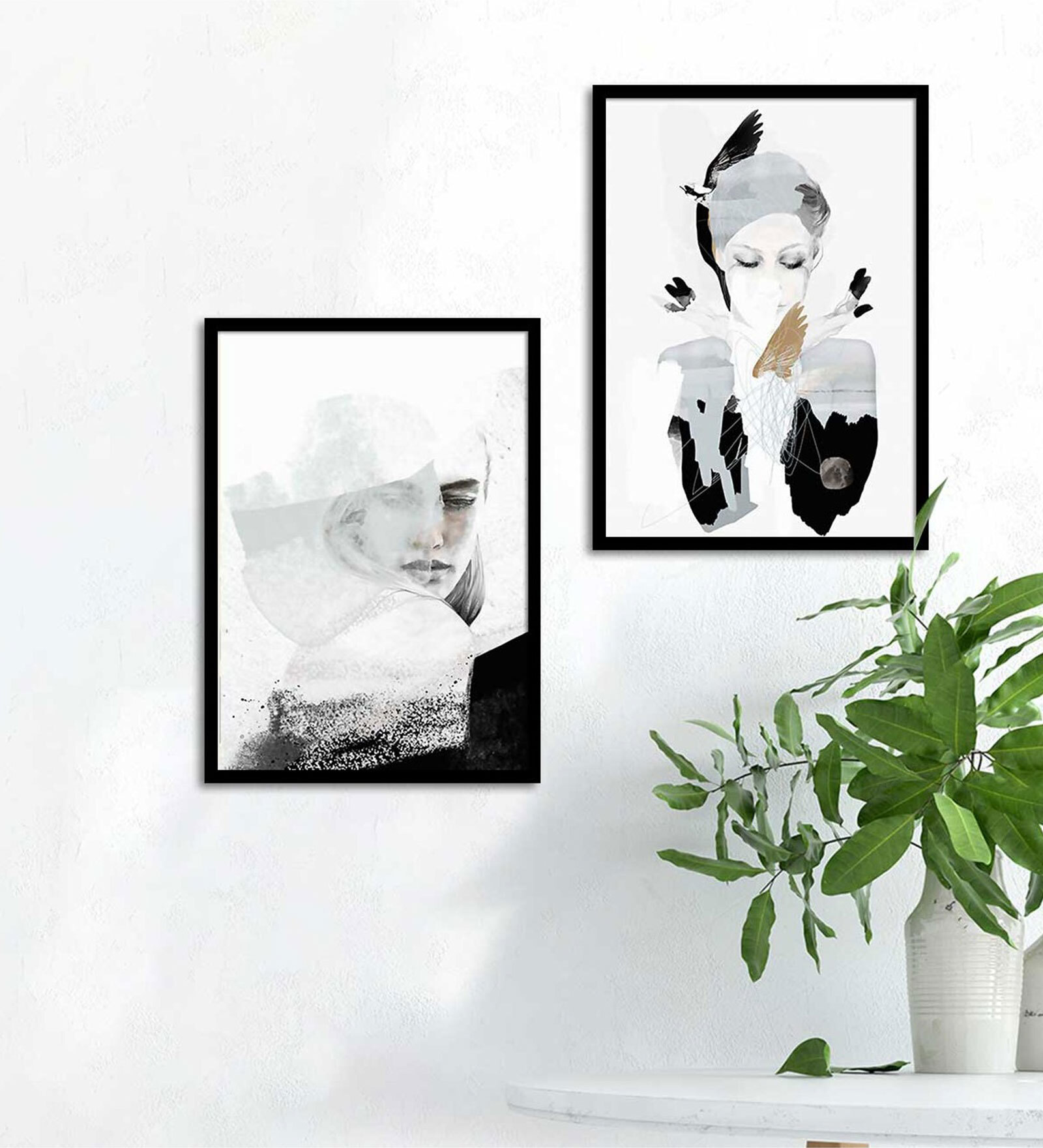 Art Street Audrey Black And White Wall Art Movie Poster Fine Art Stylish Picture For Home Decor