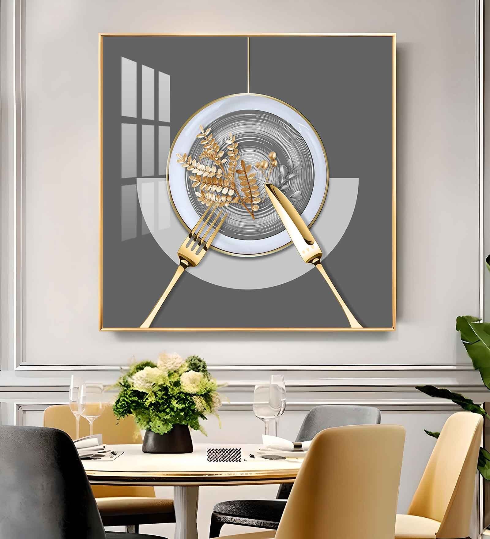 Artful Dining Glass Finish Square Wall Art