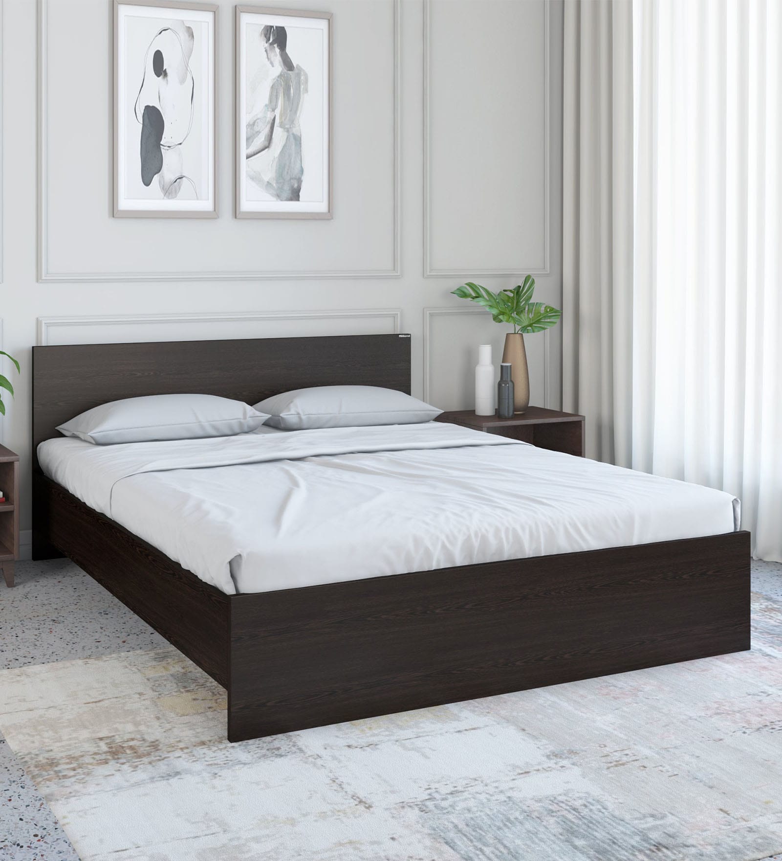 Arthur King Size Bed in Wenge Finish