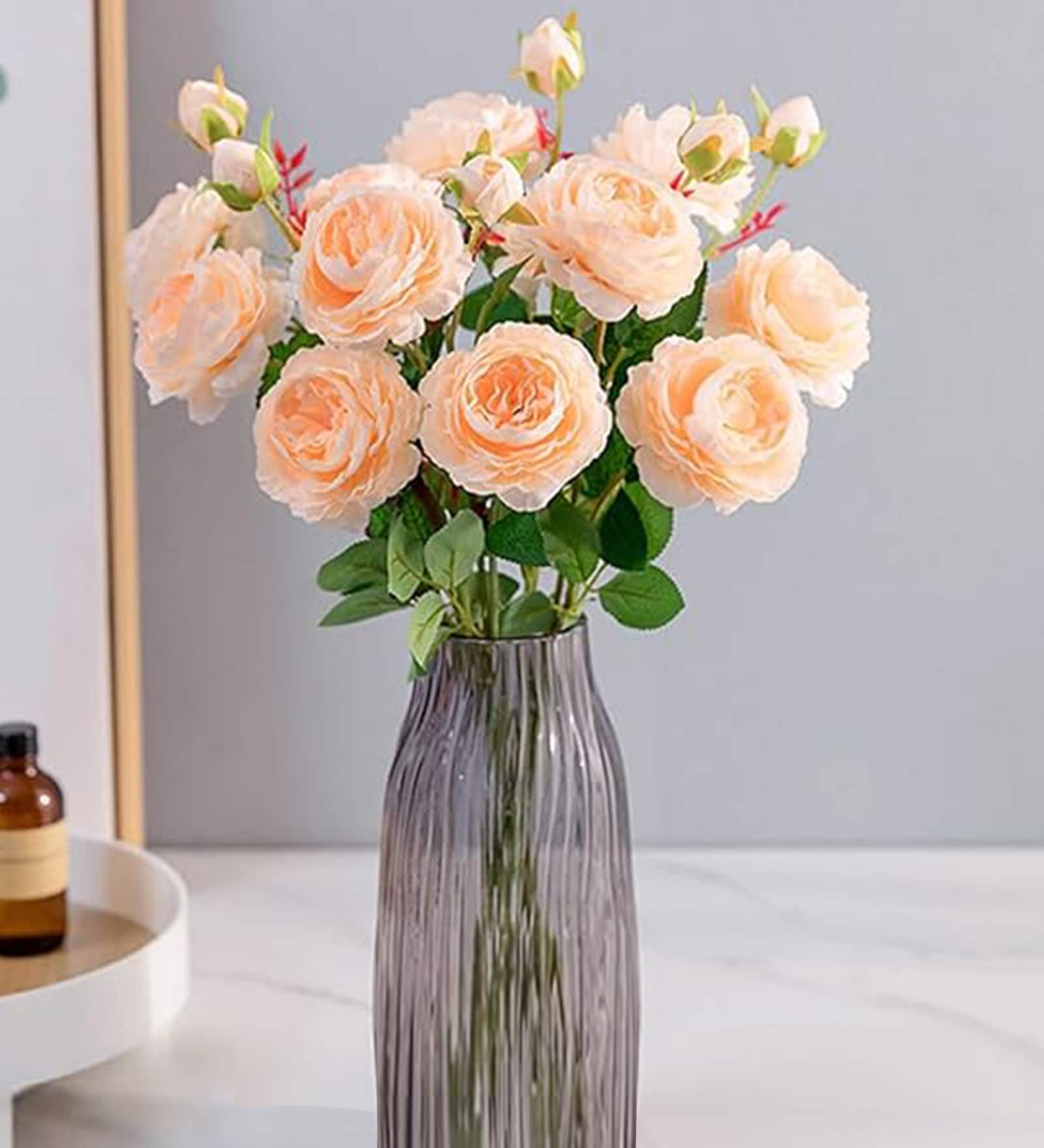 Faux Fake Artificial Flowers 3 Sticks