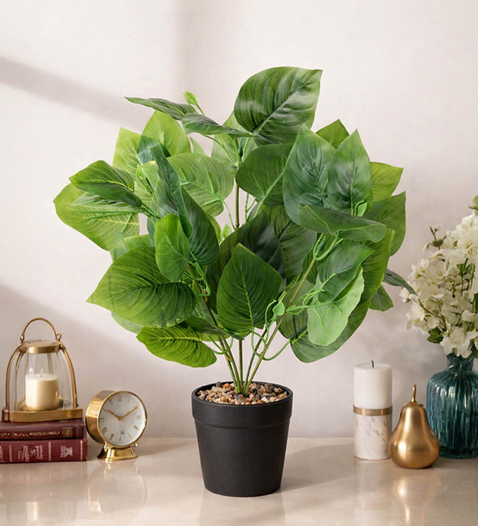 Green Artificial Plant with Pot
