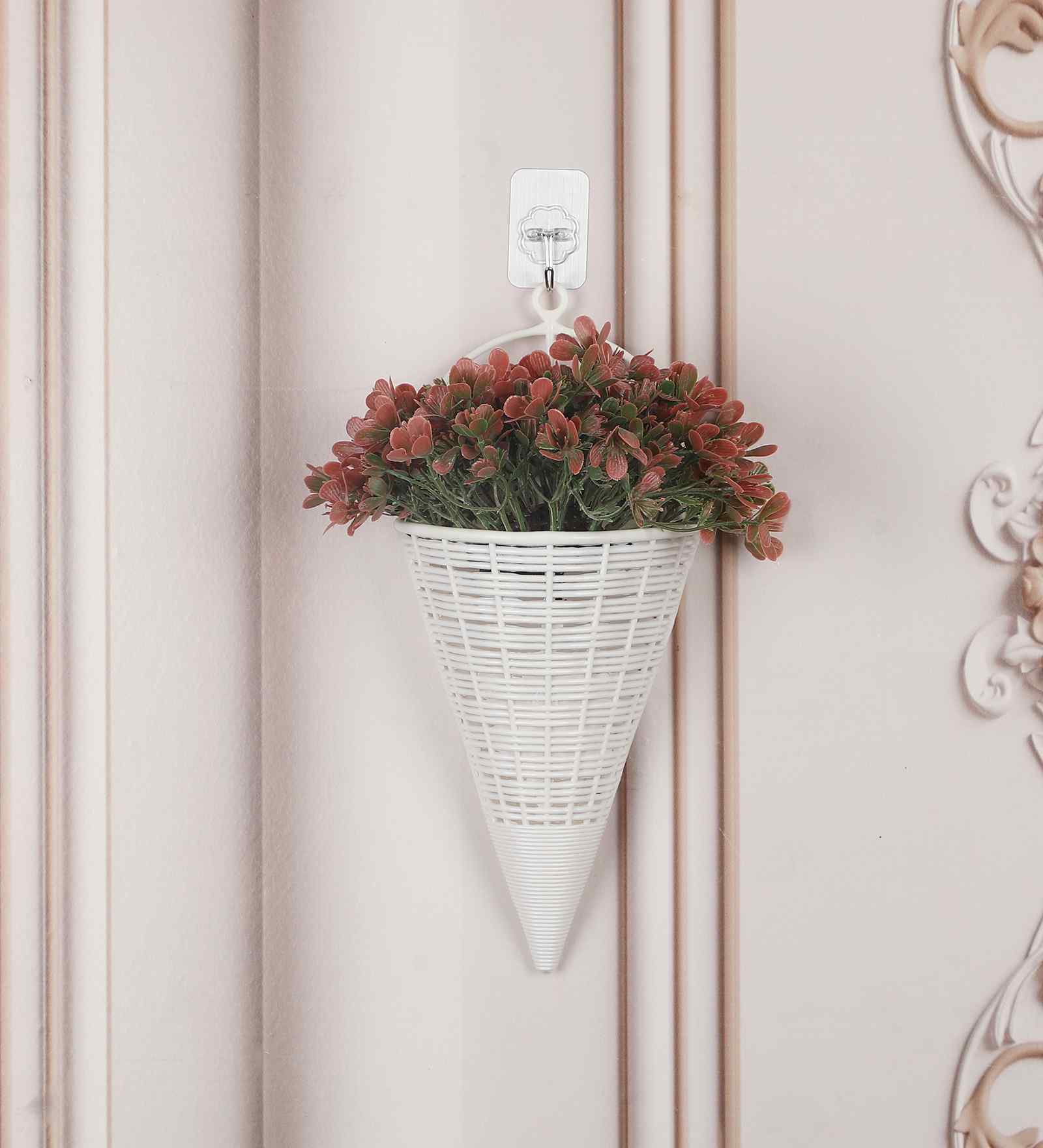 Artificial Red Clover Wall Plant