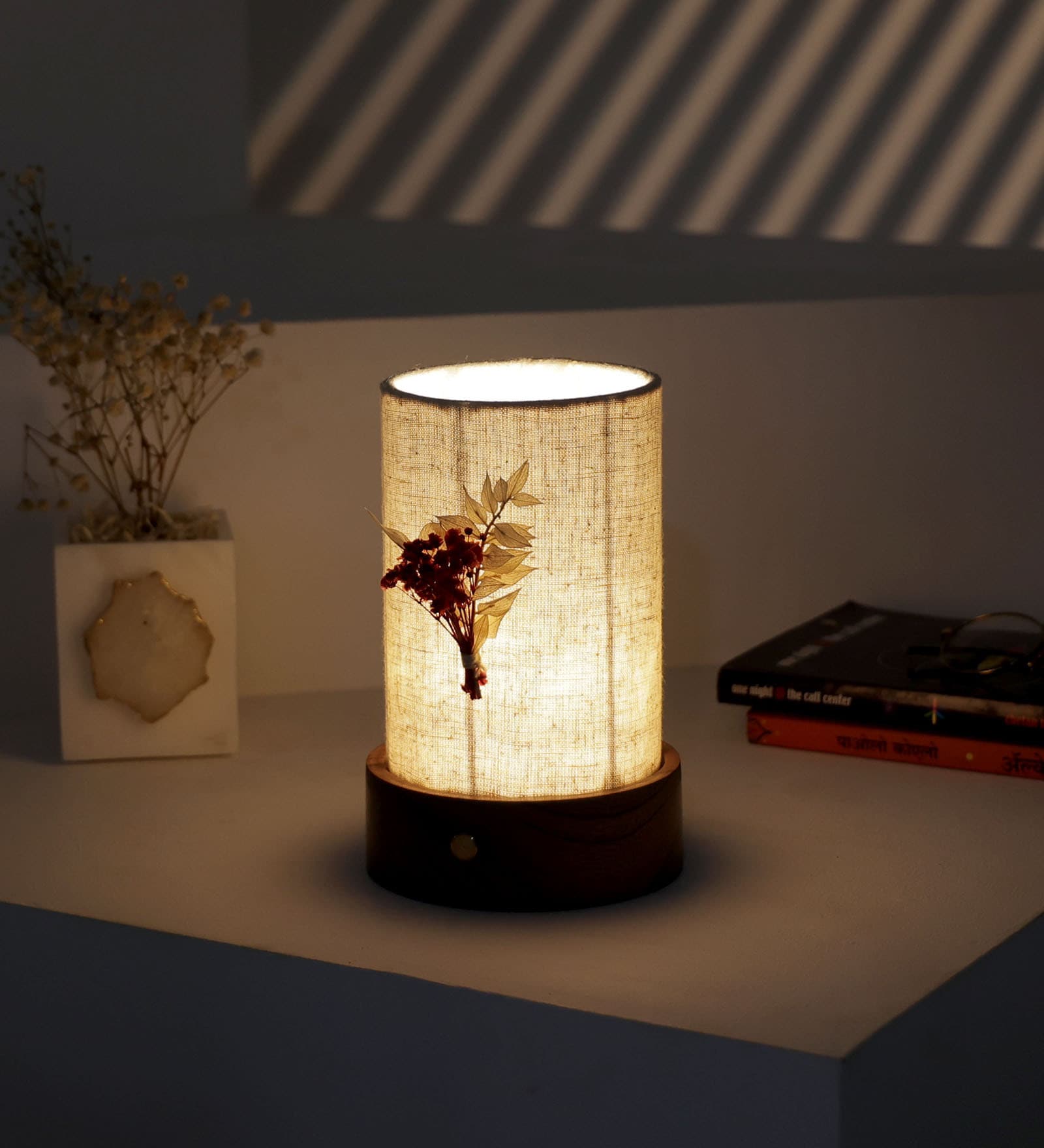 Artisanal Battery Operated Table Lamp