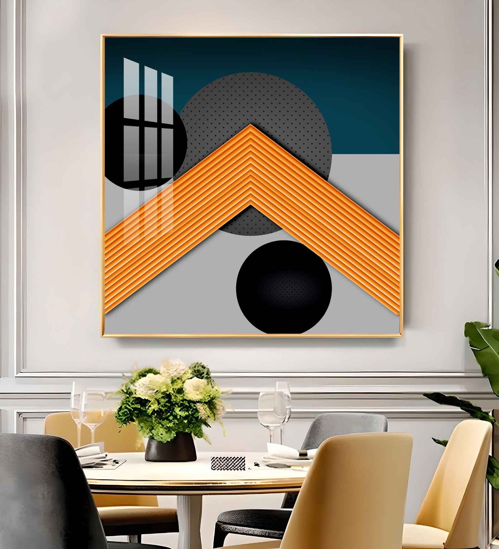 Artistic Horizon Glass Finish Square Wall Art