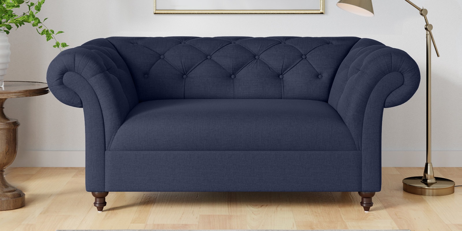 Navy blue 2 store seater sofa