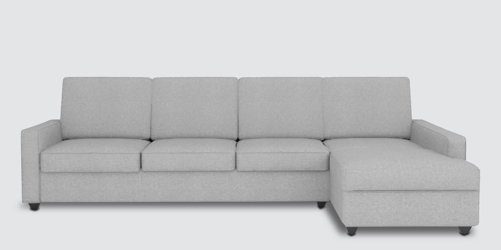 Aristo 5 Seater LHS Sectional Sofa In Sandy Grey Colour