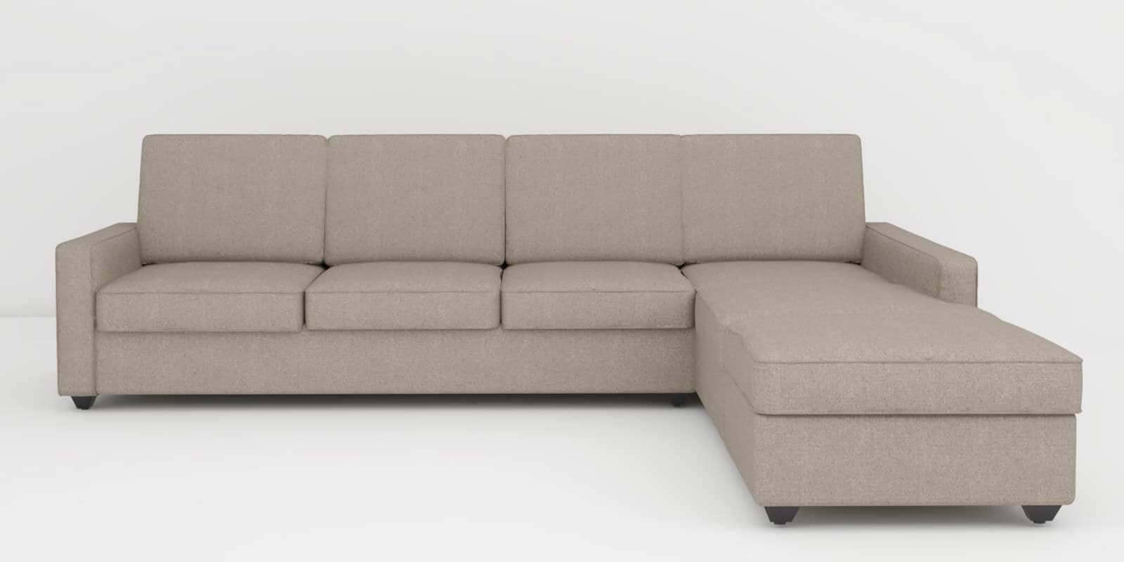 Aristo Fabric LHS Sectional Sofa in Bliss Beige Colour