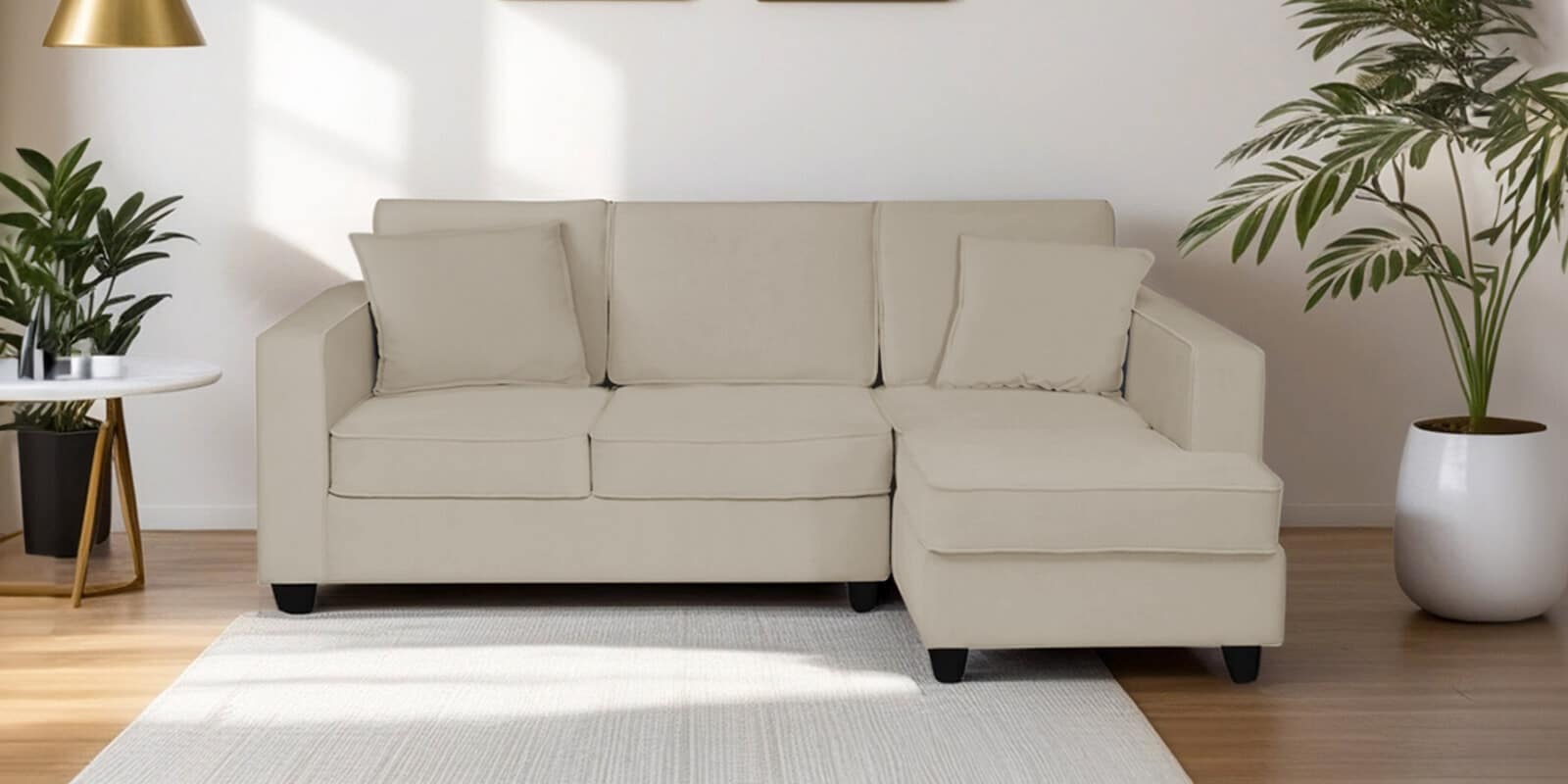 Buy Aristocrat Velvet LHS Sectional Sofa In Camel Beige Finish At 55   Aristocrat Velvet Rhs Sectional Sofa In Camel Beige Finish Aristocrat Velvet Rhs Sectional Sofa In C Sskfn8 