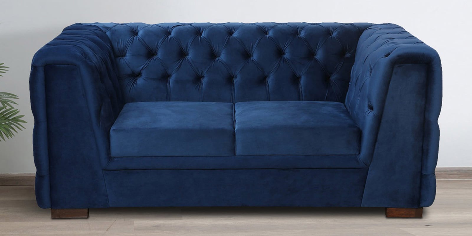 Arlo Velvet 2 Seater Sofa In Royal Blue Colour