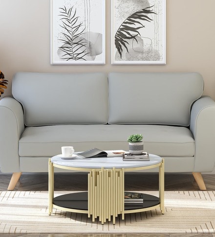 white marble table living room