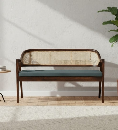 Arbor Teak Wood Settee In Brown Color