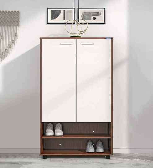 Ardor 2 Door Shoe Cabinet In Legno Oak Finish