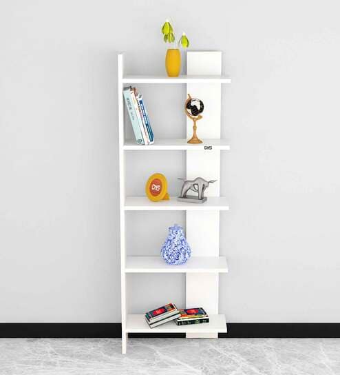 Aroma Floor Standing 5 Shelves Frosty White Finish