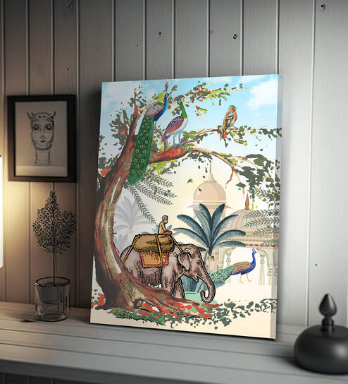 a/r/494x544/art-street-stretched-canvas-painting-of-mughal-garden-elephant-and-peacock-for-home-decor-art-street-f6dqsv.jpg