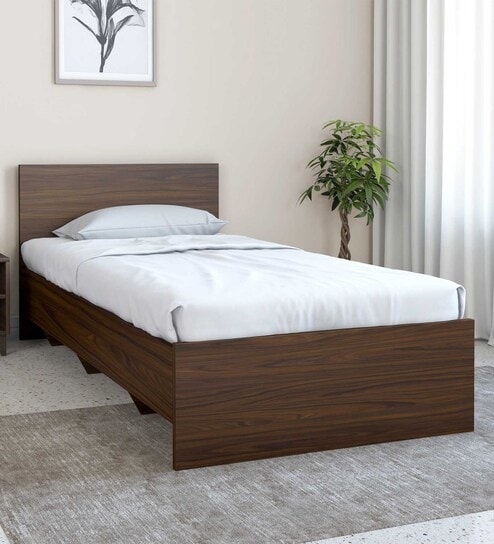 Arthur Single Bed in Walnut Finish