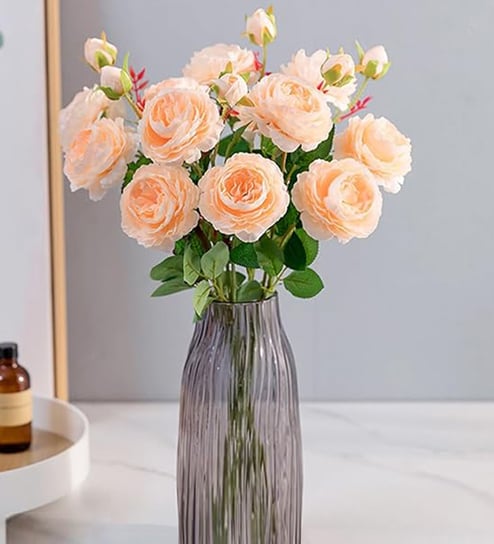 Faux Fake Artificial Flowers 3 Sticks