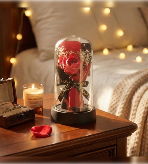 Artificial Red Rose Bouquet Valentine Gift