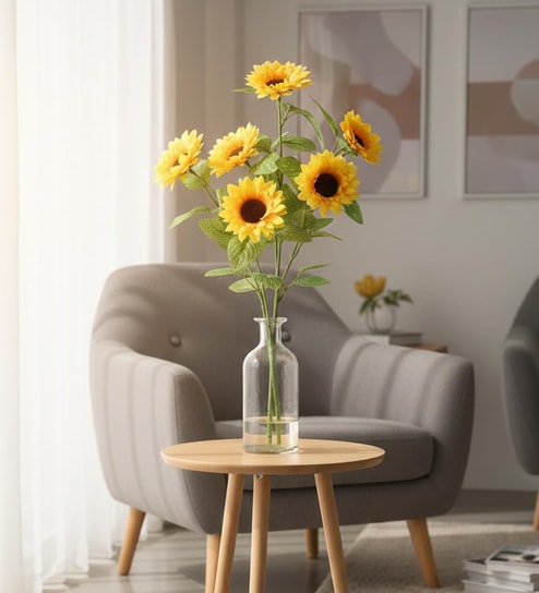 Artificial Sunflower Stick - 1 pc