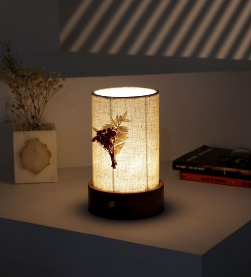 Artisanal Battery Operated Table Lamp
