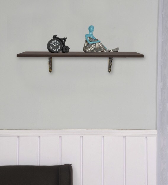 Buy Ares Medium Deco Wood Window Shelf In Brown Color By Home Online Modern Wall Shelves Wall Shelves Home Decor Pepperfry Product