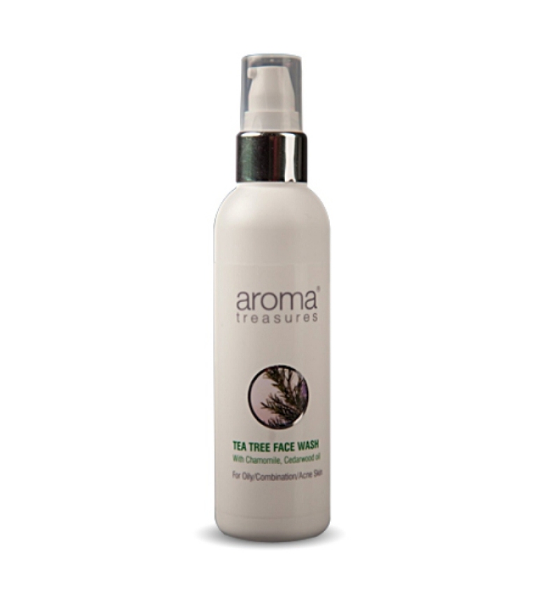 aroma treasures tea tree face wash