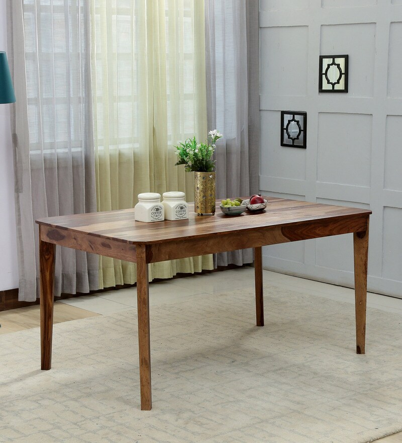 rustic wooden dining table