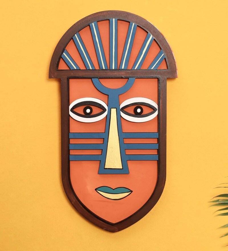 Buy Archie's Arch Wall Decor Mask by Aakriti Art Creations Online Wall Masks Wall Masks